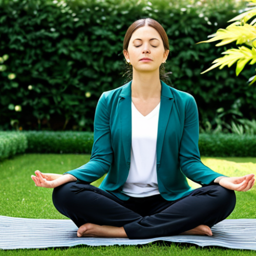 Home 22 Reflective Meditation**
"A fully clothed professional wearing modest attire, sitting cross-legged in a serene garden, eyes closed in deep meditation. Soft, natural lighting, lush greenery in the background. Safe for work, appropriate content, perfect anatomy, correct proportions, natural pose, well-formed hands, proper finger count, natural body proportions, professional, family-friendly."
**