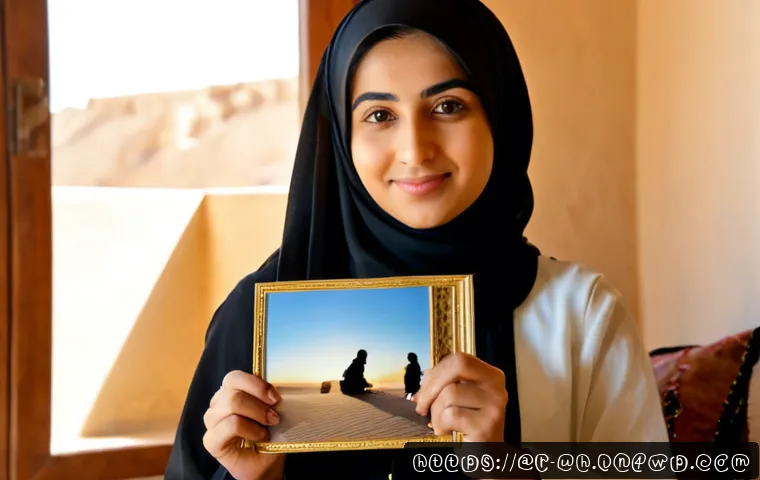 과거 자아 화해를 위한 감정의 흐름 이해하기 - Photorealistic Arab woman in modest contemporary clothing seated by a sunlit window, gently holding ...